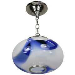 Blue Murano Glass Pendant 1