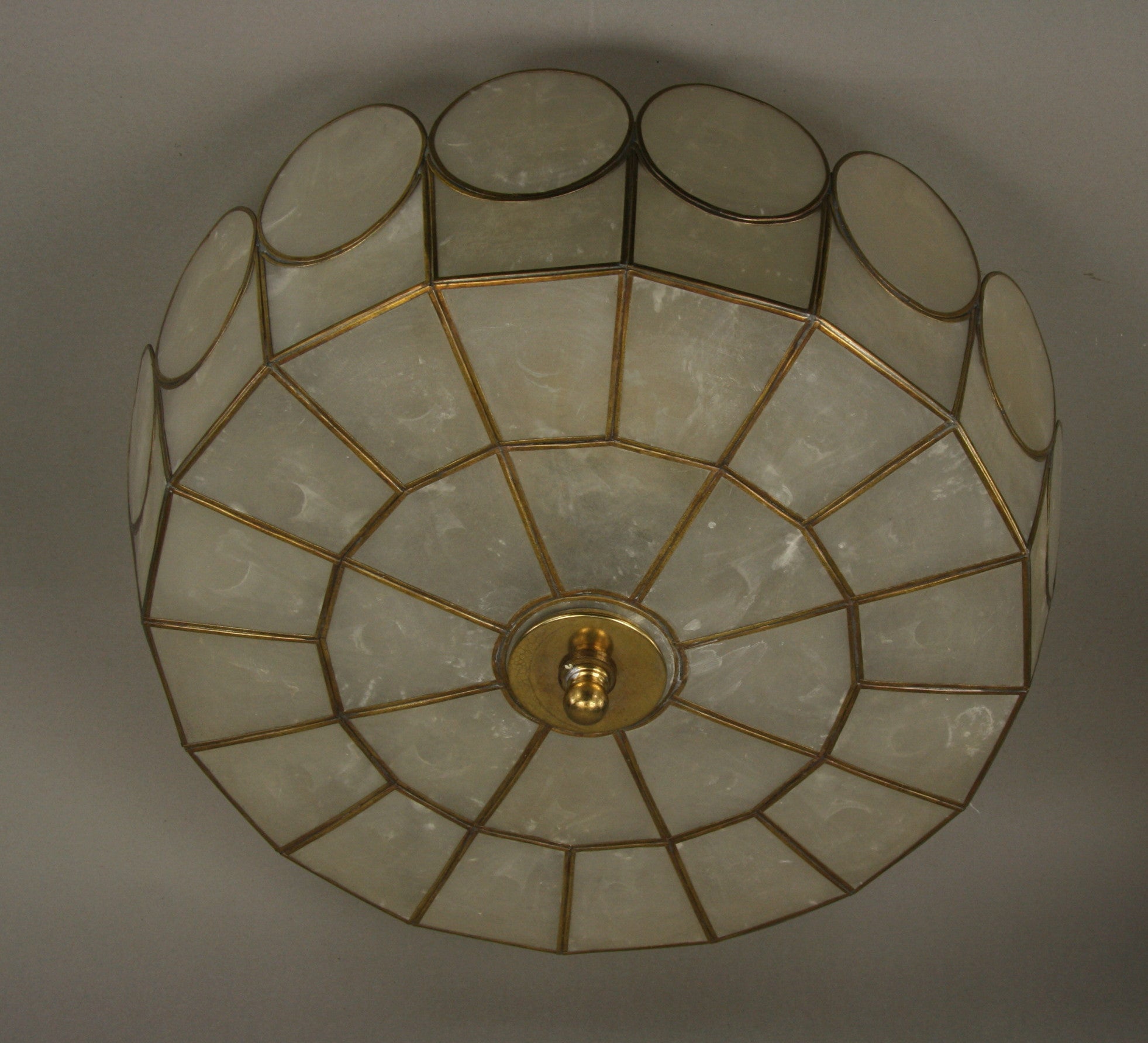 Large Capiz  Shell Flush Mount