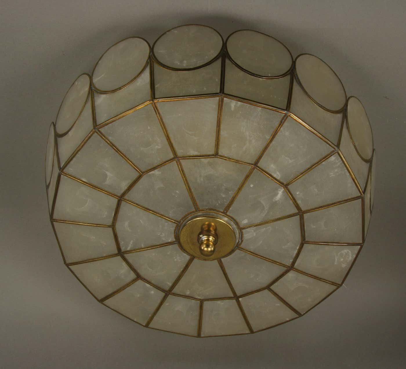 Large Capiz Shell Flush Mount at 1stDibs | capiz shell flush mount ...