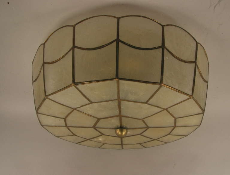 capiz semi flush mount
