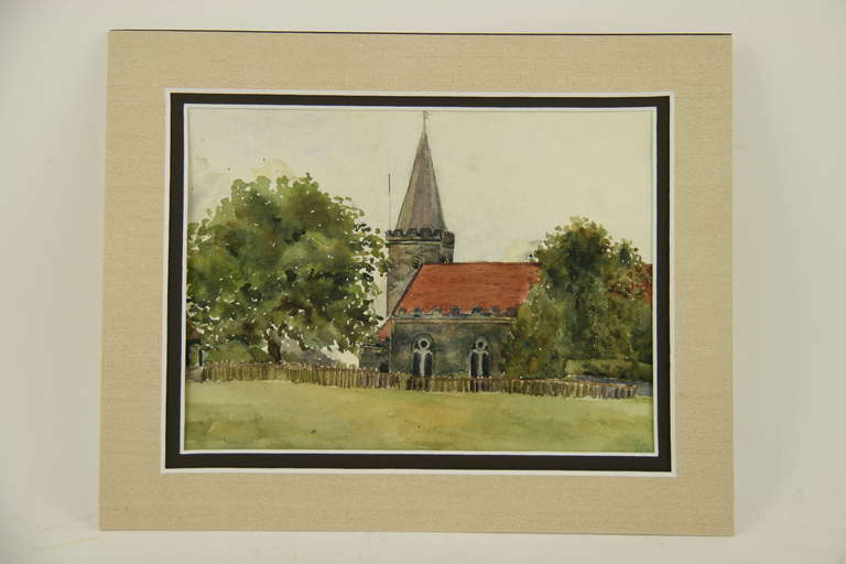 Old Church Watercolor