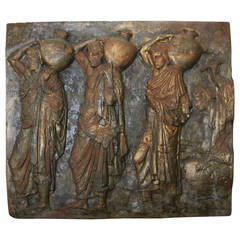 Oversized Parthenon Water Carriers Wall Plaque