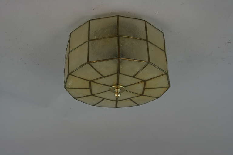 Philippine Capiz shell flush mount