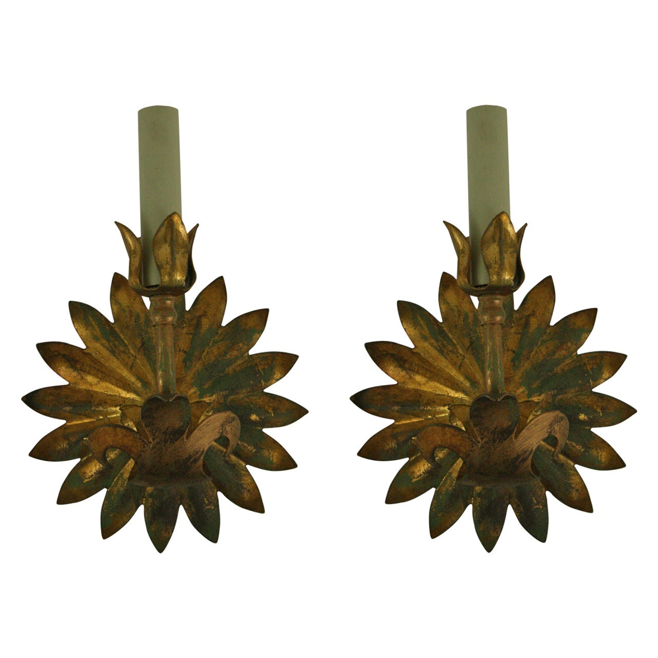 ON SALE Pair of Sunburst Sconce