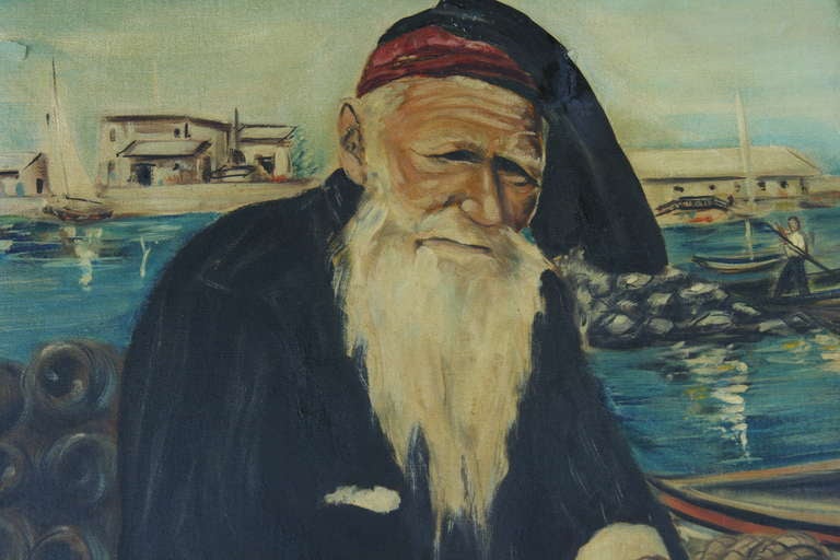 Sicilian Fisherman Oil Painting 2