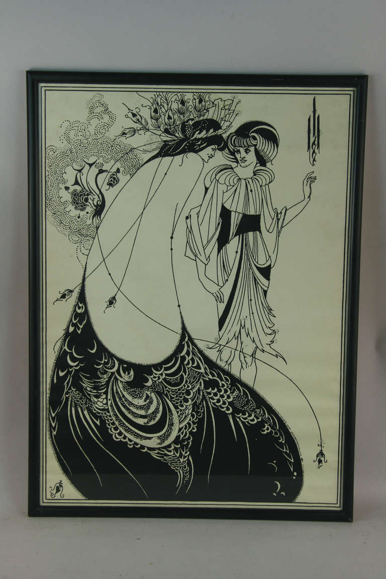 5-1303

A1967 restrike after the 1893 original by Aubrey Beardsley. Displayed in a wood frame. Unsigned.