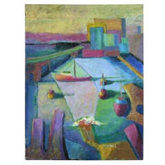 "Abstract City View" Painting 11