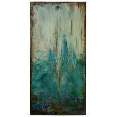 Torquoise Abstract Lanscape Painting 6