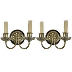 Pair of circa 1920s Two Light Sconces 10