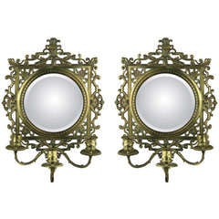 Pair of Ornate French Candle Sconce