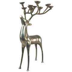Deer Candleholder Sculpture