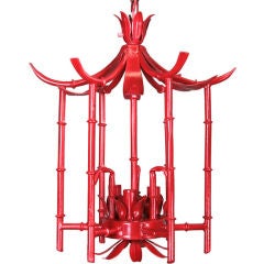 ON SALE Red Bamboo Pagoda Lantern