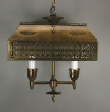 Pierced Brass Two Light Lantern  (Two available)
