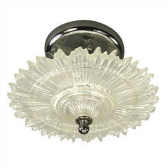 Sunburst Glass Semi Flush Mount/ wall sconce (Two available)