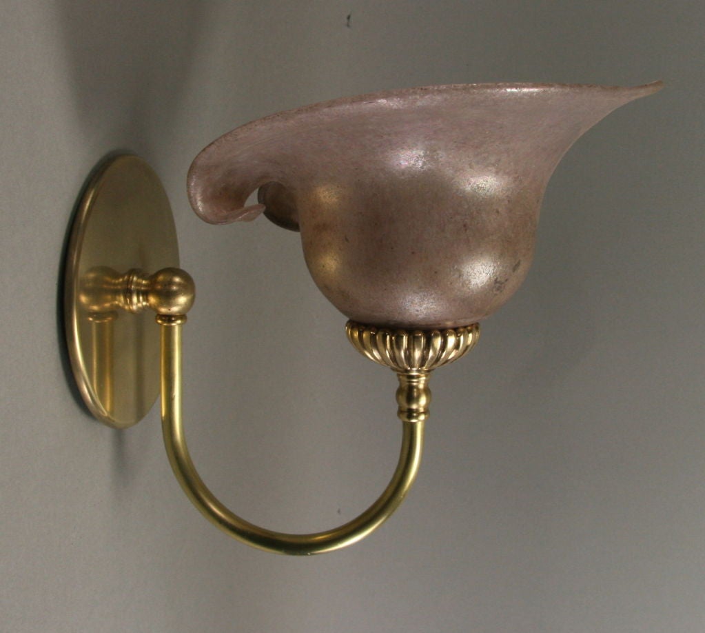 Frosted Glass Tulip Sconce(2 pair available)