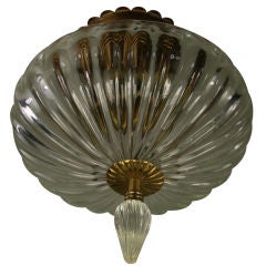 Murano Crystal Dome  Flush Mount Two available)