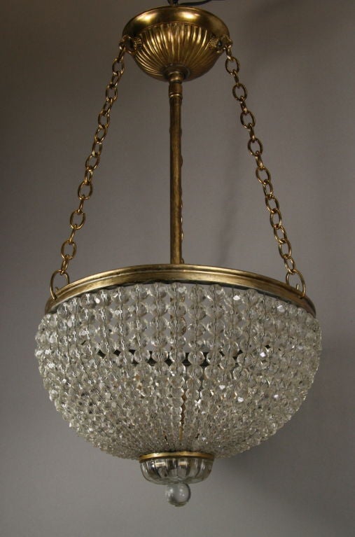Crystal  Beaded Inverted  Dome