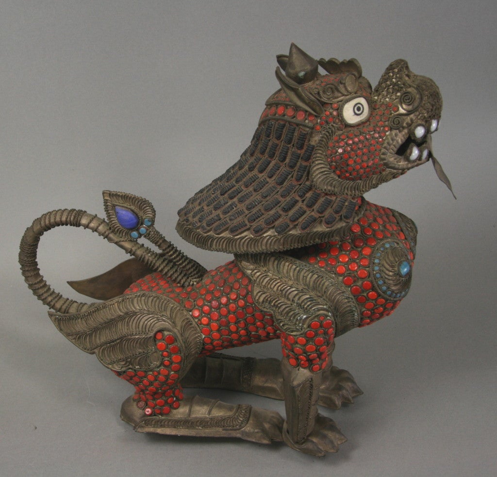 Silver Beaded Dragon