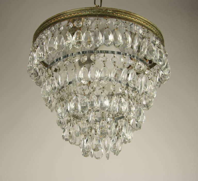 Crystal Basket Flush Mount