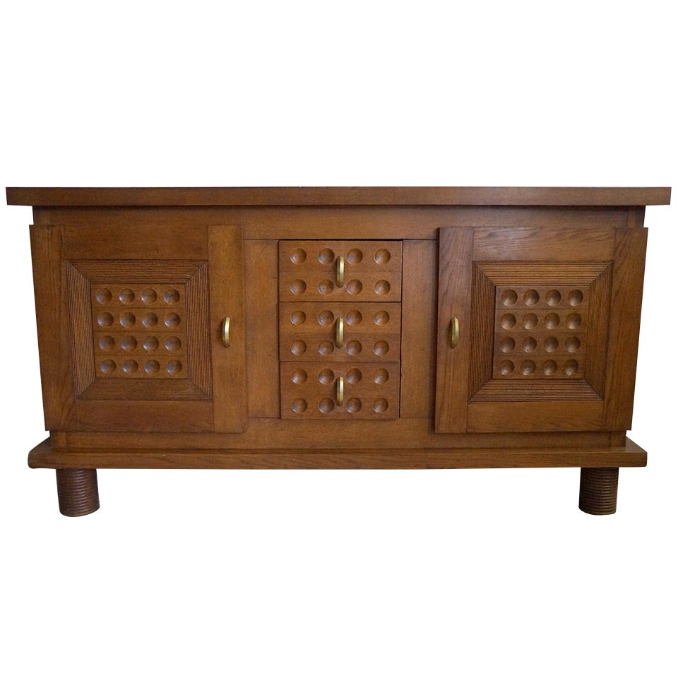 Oak Cabinet in the Manner of Dudouyt