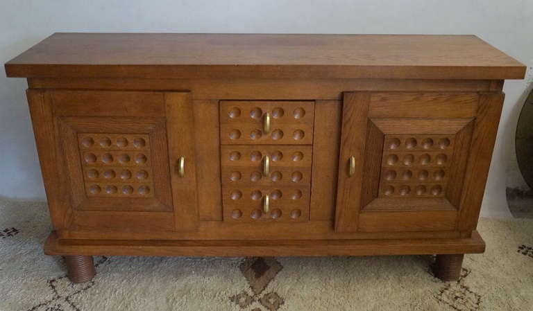 French Oak Cabinet in the Manner of Dudouyt