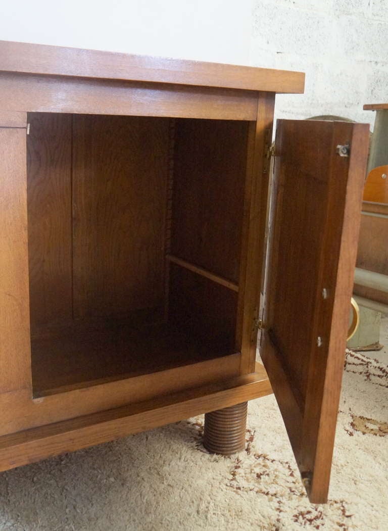 Mid-20th Century Oak Cabinet in the Manner of Dudouyt