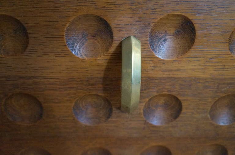 Oak Cabinet in the Manner of Dudouyt In Fair Condition In Brooklyn, NY