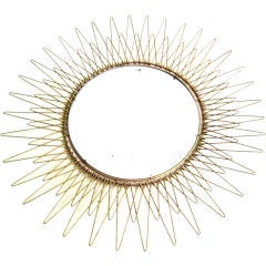 Sunburst wall mirror