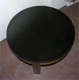 French Square and Round End Tables in the Manner of P. Chapo For Sale