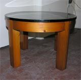 Square and Round End Tables in the Manner of P. Chapo In Good Condition For Sale In Brooklyn, NY