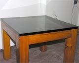 Pine Square and Round End Tables in the Manner of P. Chapo For Sale