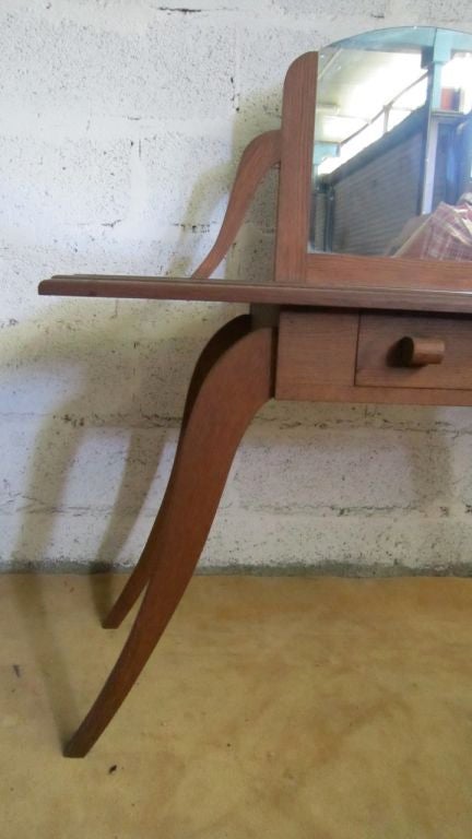 Francese vanità in Oak in vendita