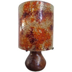 Accolay ceramic lamp with resine shade