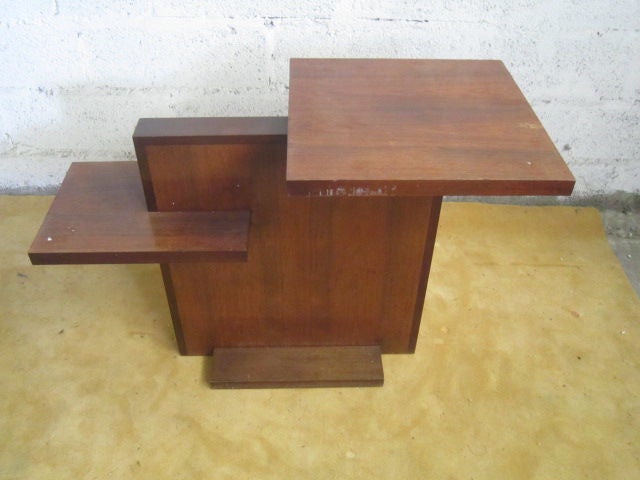 Rosewood Modernist Art Deco Table For Sale