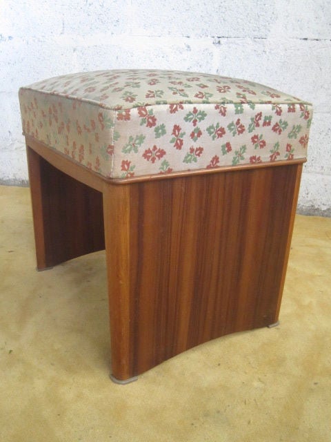 Rosewood Majorelle art deco Dresser and Matching Stool For Sale