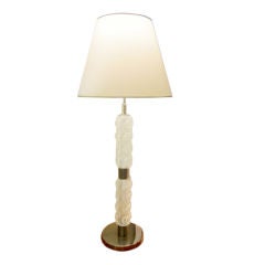 Glass and Metal Table Lamp 3