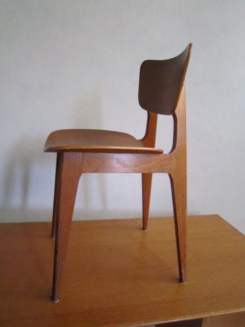 Oak Desk and Chair Designed by Roger Landault 2