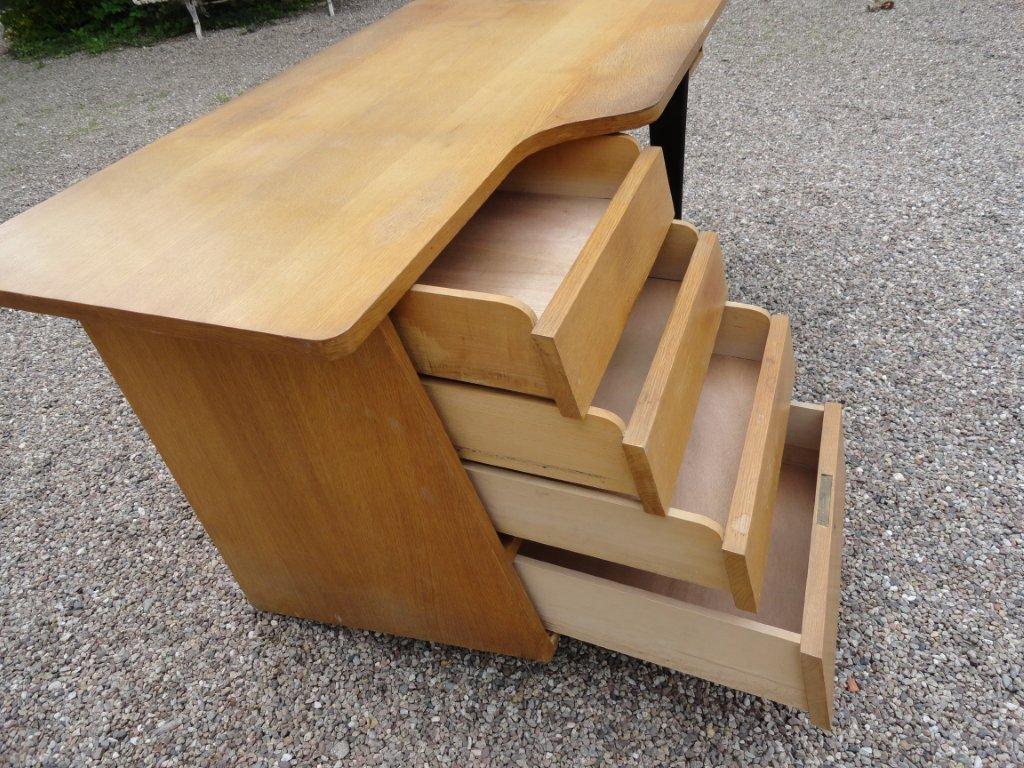 Mid-20th Century Claude Vassal Oak Desk