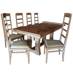 Cerused Oak Dining Set 2