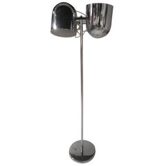 Vintage Adjustable Chromed Floor Lamp