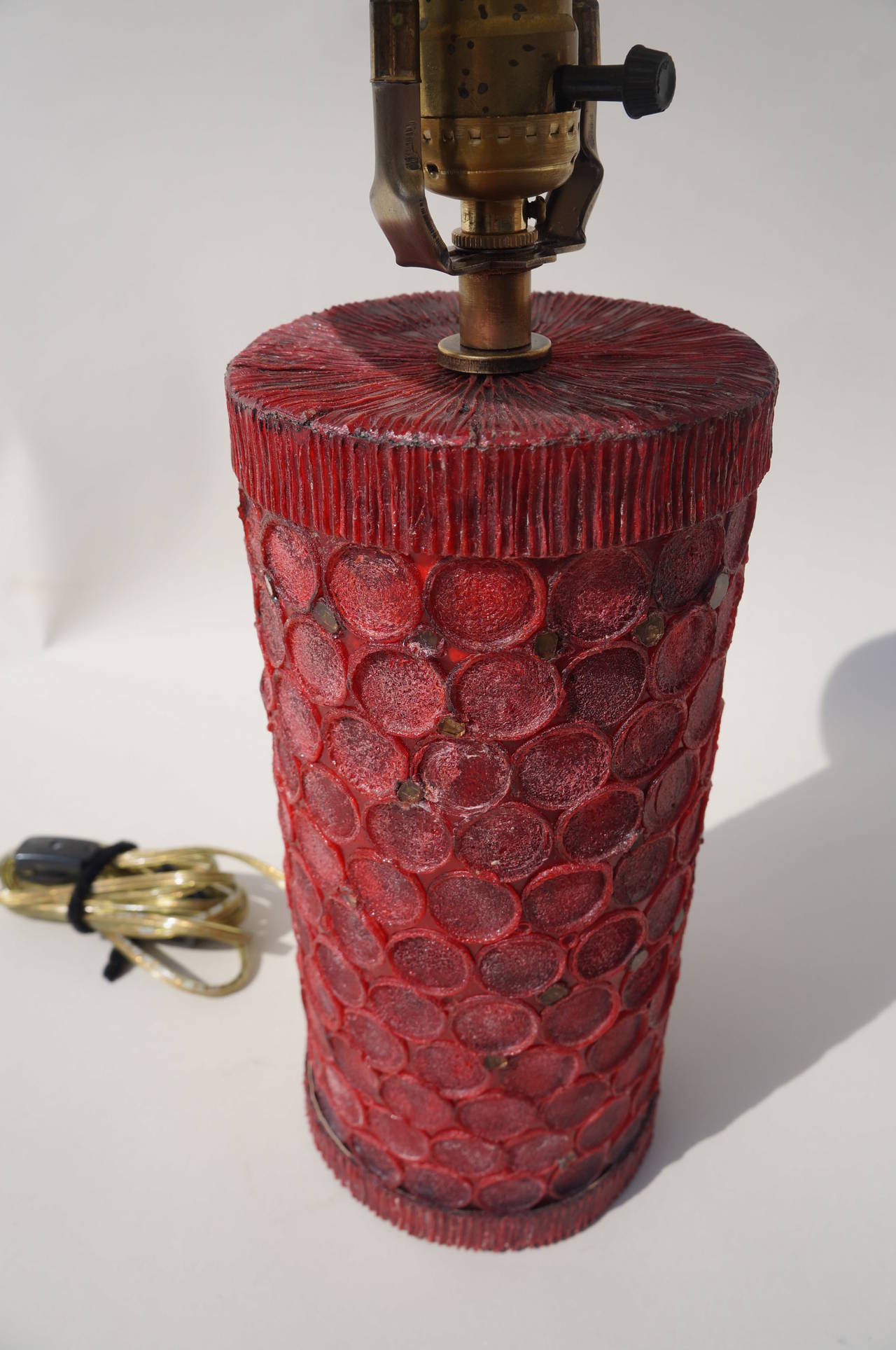 French Table Lamp in the Manner of Line Vautrin For Sale