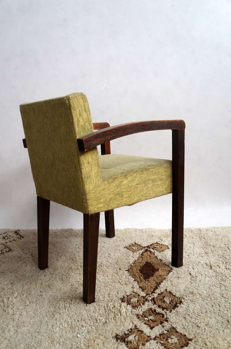 Rosewood Set of Four Armchairs by Gauthier Poinsignon For Sale