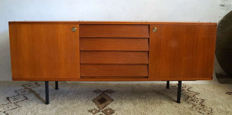 1950s cabinet with brass handles , design Louis Paolozzi
Original condition.