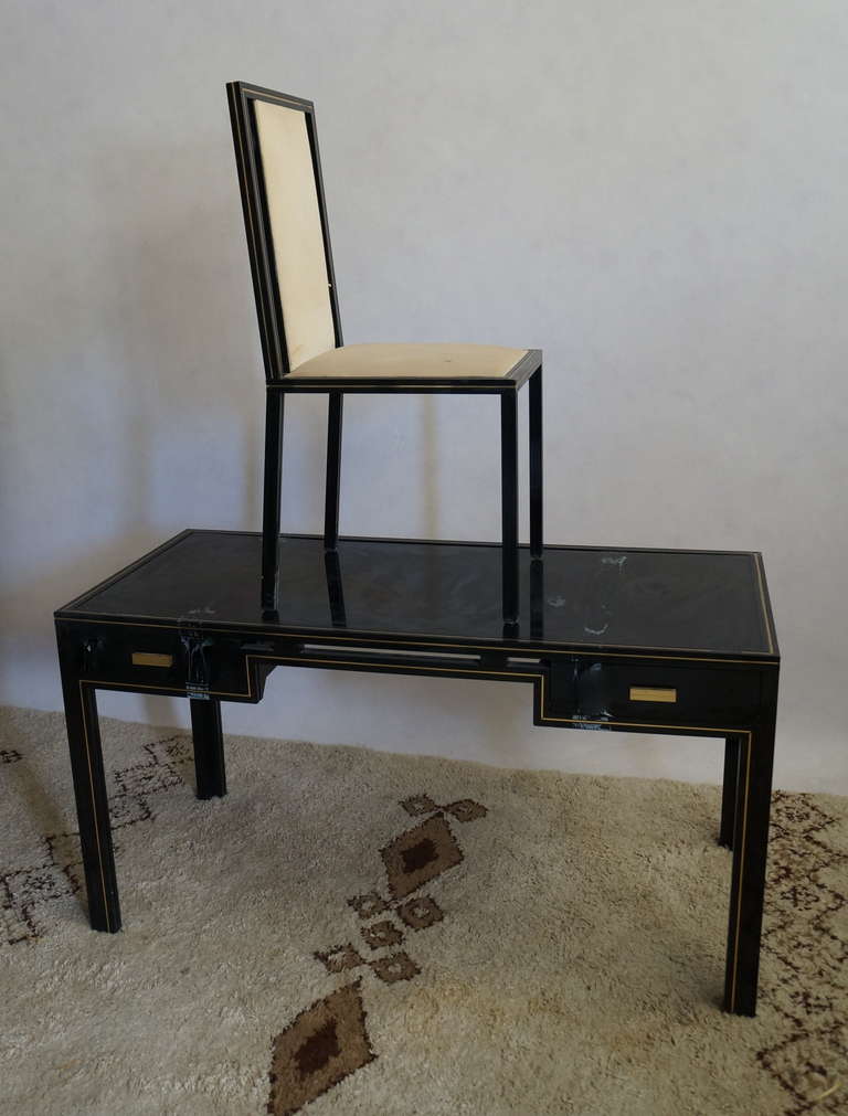 20th Century Pierre Vandel Desk with Matching Chair