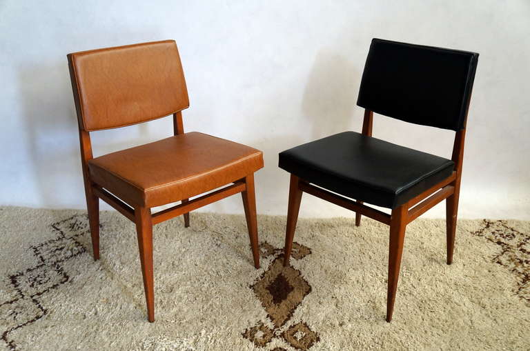 Mid-20th Century Set of Ten Chairs, 1950s For Sale