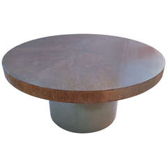 Large Dining Table on Metal Base 10