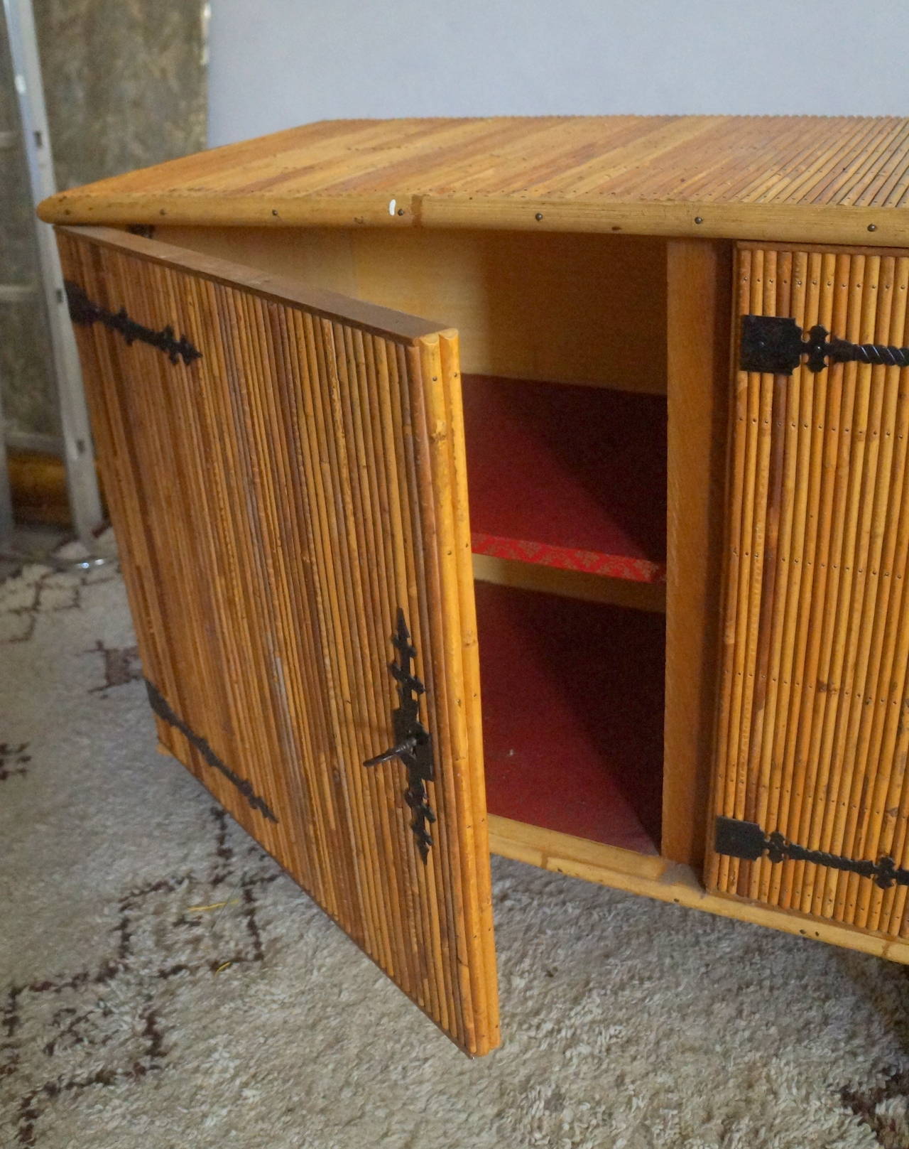 20th Century Bamboo Cabinet