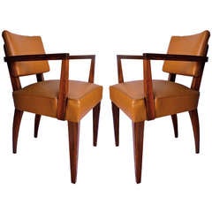 Pair of Mahogany Bridge Chairs 10