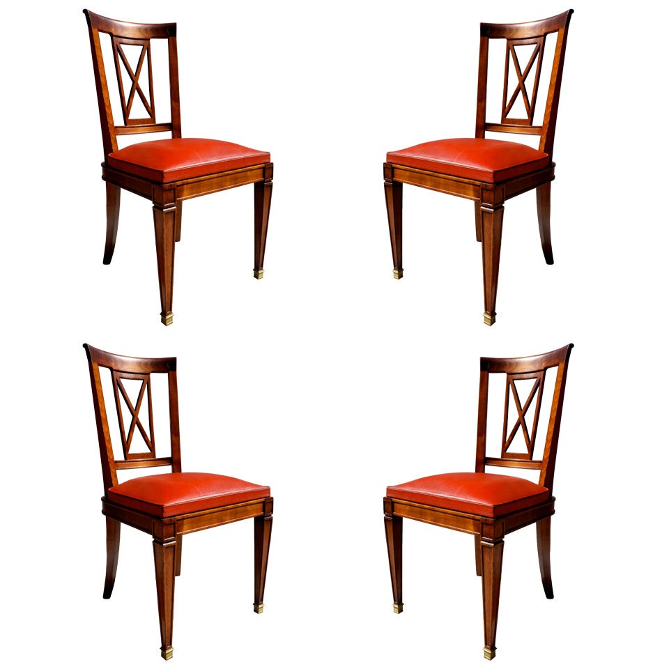 Set of Four Neoclassical Chairs