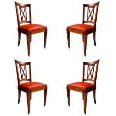 Set of Four Neoclassical Chairs